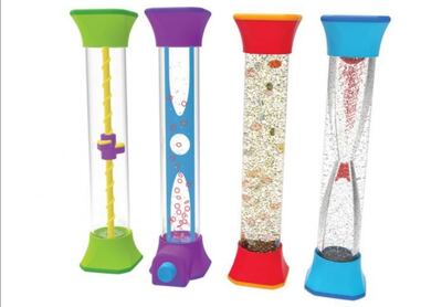 Sensory fidget tubes.
