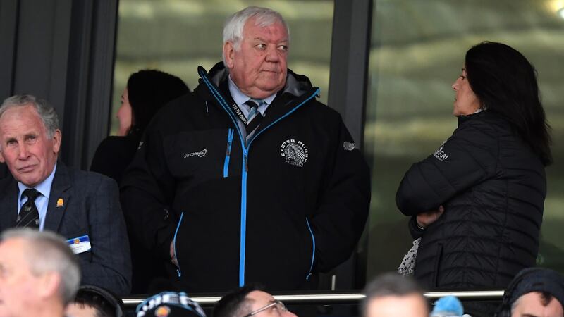 Exeter chief executive and chairman Tony Rowe has been vocal in his criticism of Saracens’ breaching of the salary cap. Photograph: Alex Davidson/Getty Images