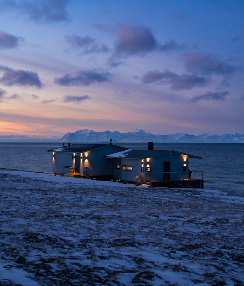 Cecilia Blomdahl's cabin. 'I think if you live like this, you get used to just going with the flow. I find harsh weather to be quite exciting, as long as I am in a safe situation.'