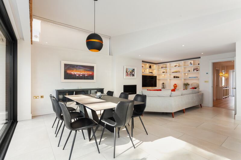 Dining and living area