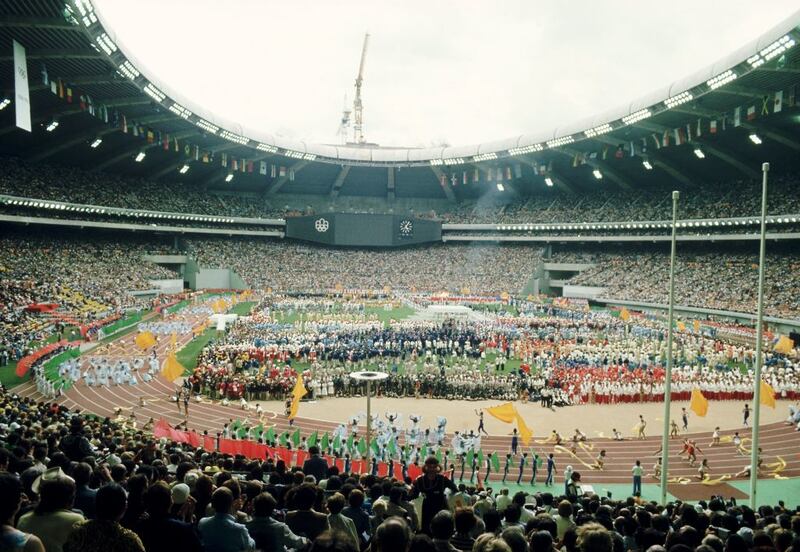 Opening ceremony of the 1976 Olympic Games in Montreal, Canada Photograph: Tony Duffy /Allsport