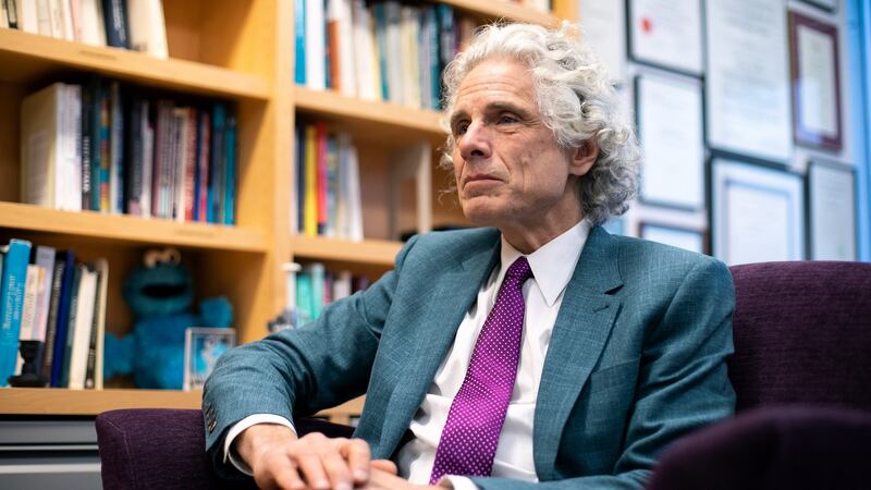 Steven Pinker: the Harvard cognitive psychologist  describes Jeffrey Epstein as an intellectual imposter. Photograph: Kayana Szymczak/New York Times