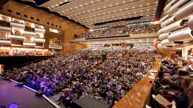 A section of the audience at the sold-out event at the Southbank Centre. Photograph: Belinda Lawley/Southbank Centre