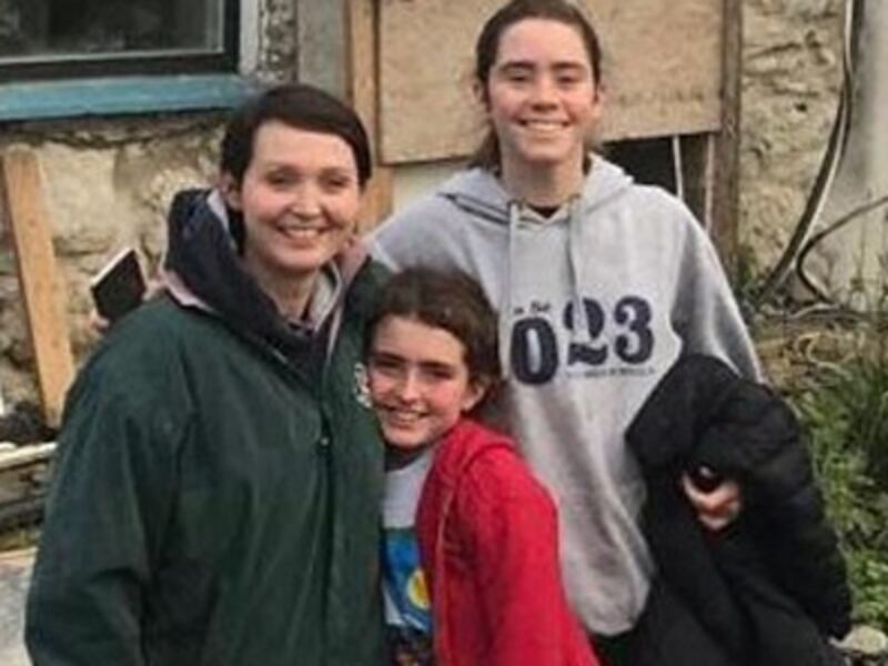 Una Bowden and her daughters Ciara (14) and Saoirse (9), who died in a crash in Co Mayo on Tuesday. Photograph: Family handout/PA
