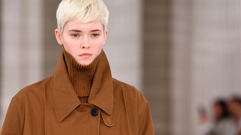 Victoria Beckham’s autumn/winter collection. Photograph: Daniel Leal-Olivas/AFP/Getty Images