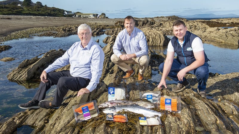 Mike Keohane, Colman Keohane and Brian Keohane of Keohane Seafoods. Photograph:  Gerard McCarthy