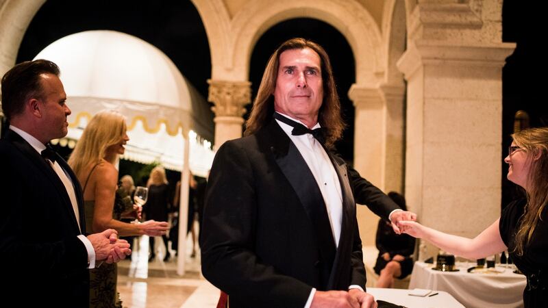Fabio Lanzoni at Donald Trump’s New Year’s Eve party at the Mar-a-Lago resort in Palm Beach, Florida. Photograph: Hilary Swift/The New York Times