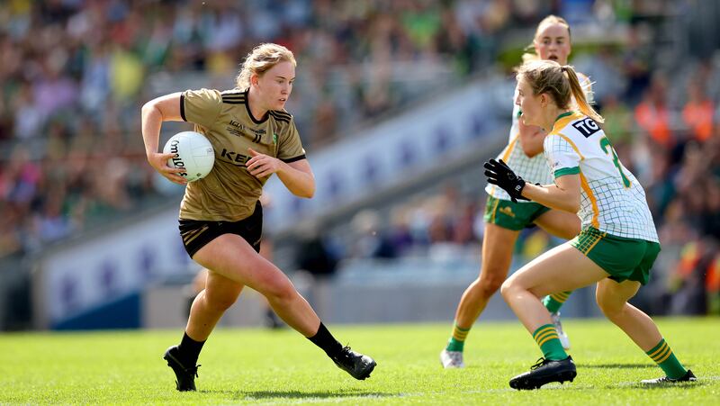Siofra O'Shea of Kerry in action against Meath during the All-Ireland final last July. Photograph: Ryan Byrne/Inpho 