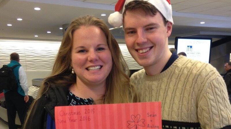 John McCaul Jnr and Ashlyn: ‘We have spent most time in our native countries since our engagement.’