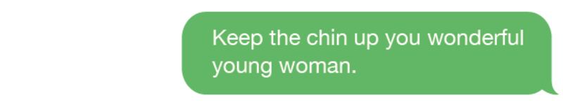 Message from Rory Harrison to complainant sent in the early hours of June 28th shortly after he dropped her home after the incident in Paddy Jackson's house