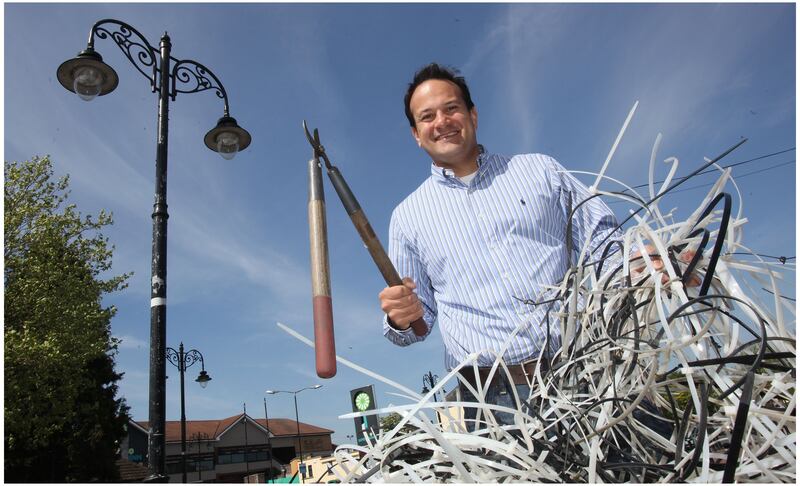 Leo Varadkar, serving as minister for transport in 2011, in his Blanchardstown constituency. Photograph: Brenda Fitzsimons