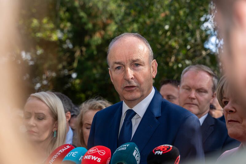 Repairs were also carried out on a scratched meeting table as well as the Taoiseach’s desk and the headrest of his chair. Photograph: Noel Sweeney/ PA Wire