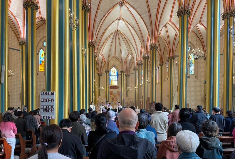 Mass at Beijing’s North Cathedral. Photograph: Denis Staunton