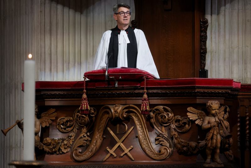 St Paul's Cathedral dean-designate Rev Andrew Tremlett: 'The rituals which we will witness in the coming days are there to enable us to grieve as a nation.' Photograph: Paul Childs