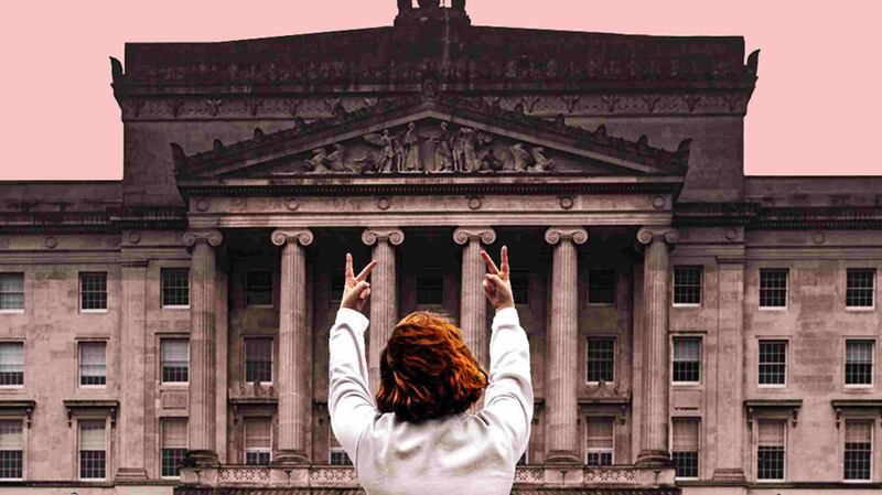 Two Fingers Up: The cast is strong and the writing is unrepentantly self-aware. Photograph: Laura Craig