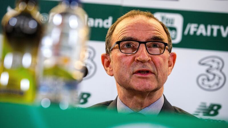 Republic Of Ireland manager Martin O’Neill named his provisional squad on Monday at the Aviva. Photograph: Inpho