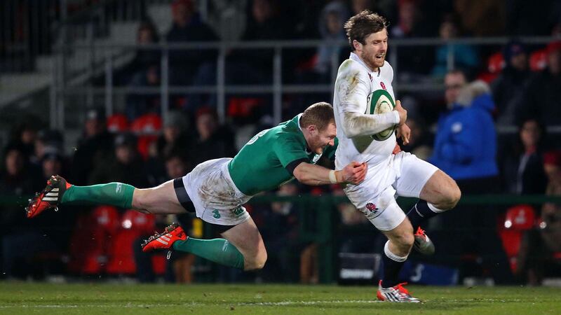 A beautifully balanced runner, Elliot Daly has a rounded skill-set along with a siege gun boot for long range penalties. Photograph: Billy Stickland/Inpho