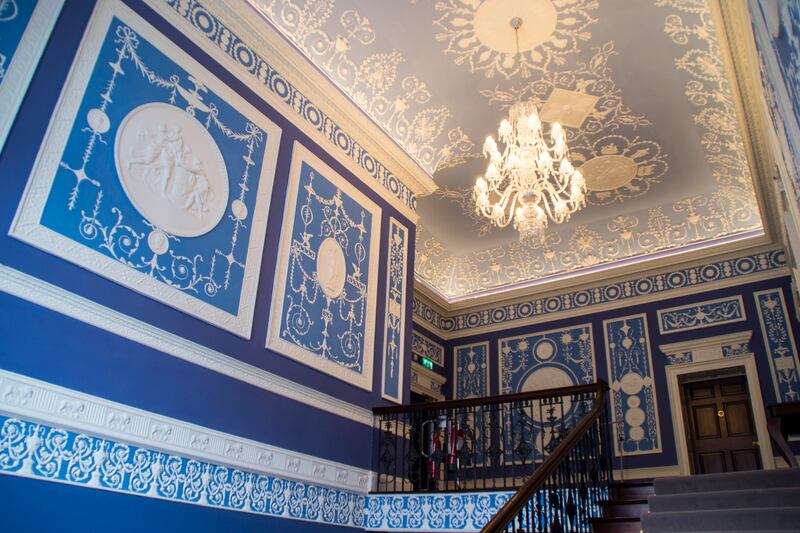 Belvedere College: its 18th-century house, restored by RKD Architects, feature exquisite stucco work