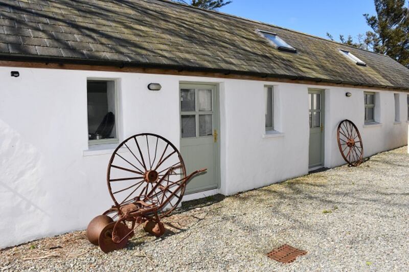 The converted stone barn at Grove House. Photograph: Anne Minihane