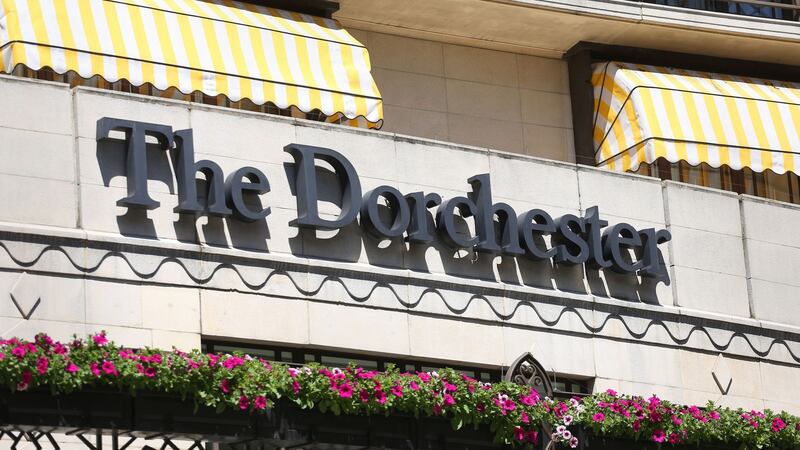 The Dorchester hotel in London, where the last Presidents Club dinner was held in January 2018. Photoraph:  Philip Toscano/PA Wire