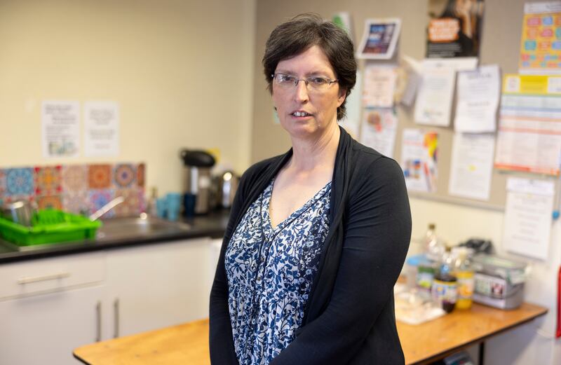 Ruth Garvey-Williams, a volunteer at the Exchange community centre in Buncrana, Co Donegal. Photograph: Joe Dunne