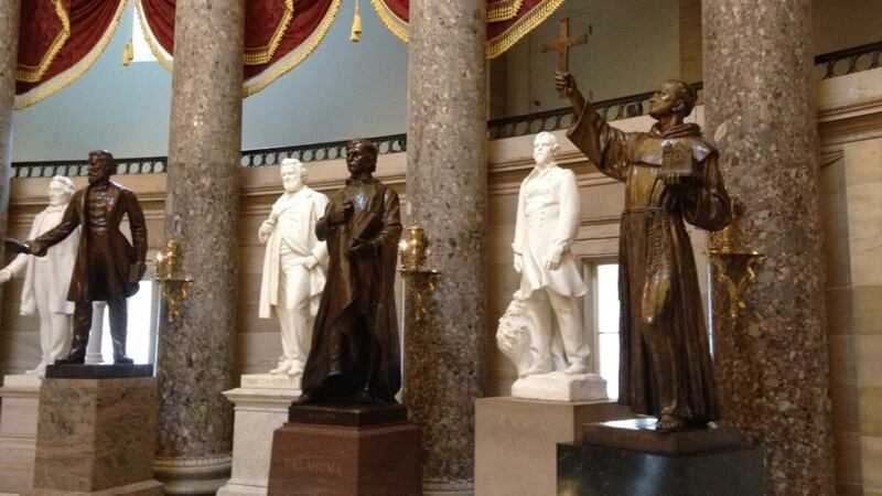 Irish Connections: Andrew O’Connor’s sculpture of Lew Wallace (second right) at the National Statuary Hall