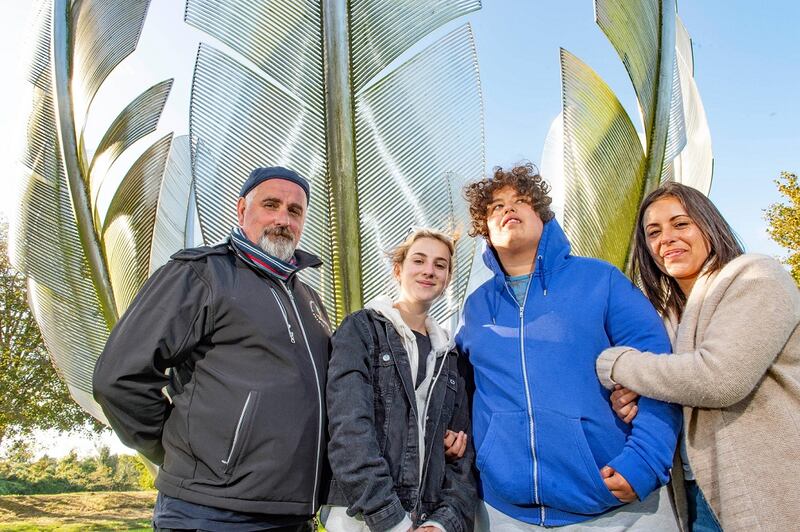 Wayne and Molly with their son Christian and daughter Jennifer.