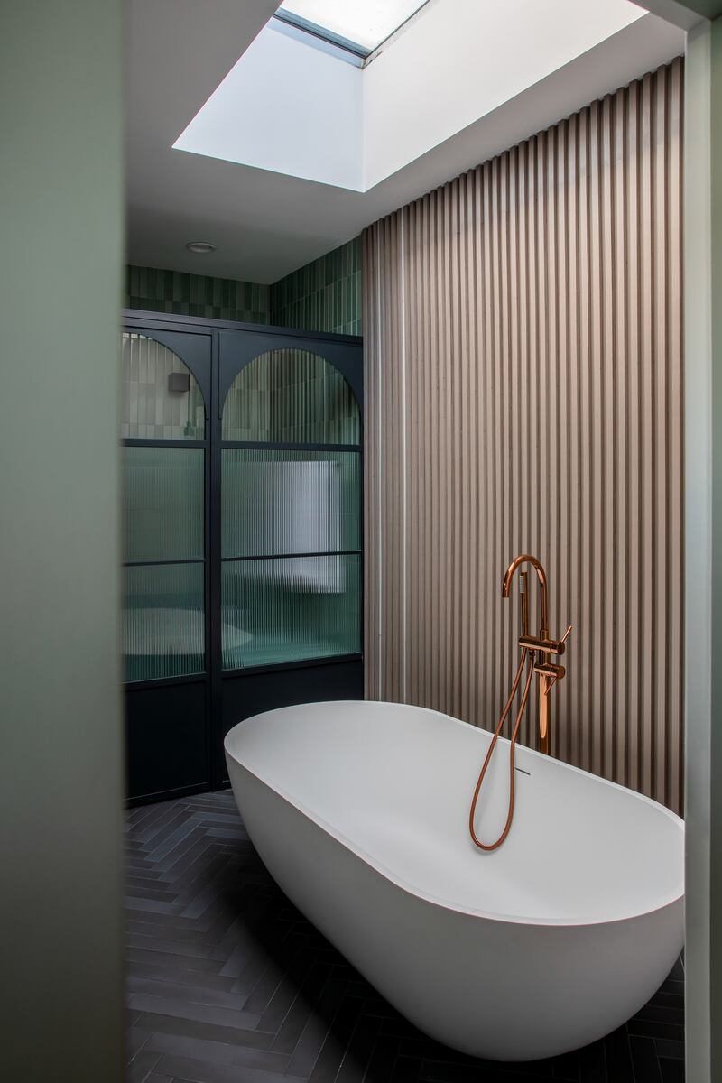 Bathroom with rooflight. Photograph: Ruth Maria Murphy