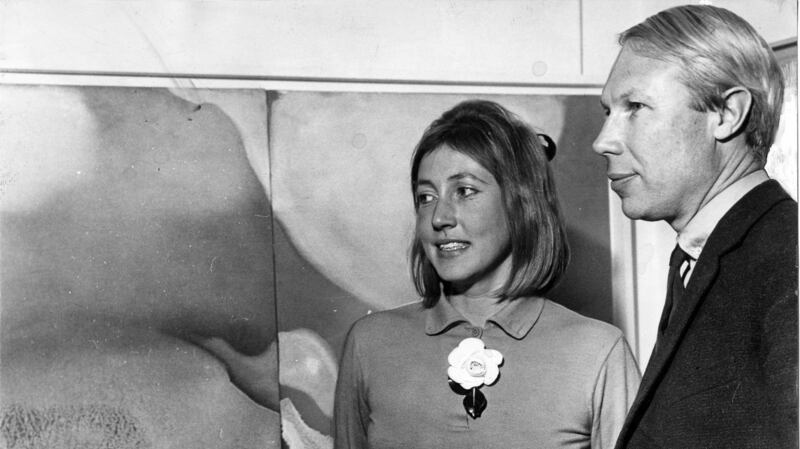 High art: Louis le Brocquy (with his wife, Anne Madden), who retold the Táin legend with Thomas Kinsella, in the 1960s. Photograph: Gordon Standing