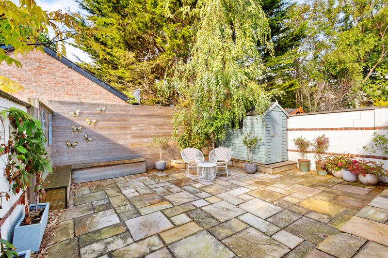 The rear garden is low maintanence