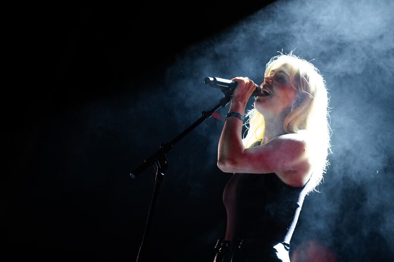 Hannah Reid of London Grammar performs onstage during All Together Now over the August bank holiday weekend in Waterford. Photograph: Kieran Frost/Redferns