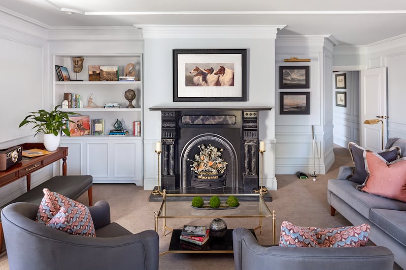 A home-from-home feel in the sitting room of the presidential suite in Hayfield Manor