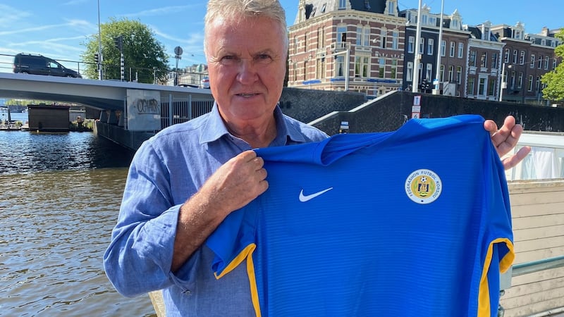 New manager of Curacoa, Guus Hiddink. Photograph: Ferry de Kok/Getty