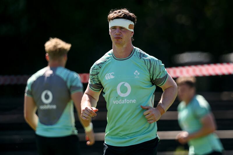 Darragh Murray had a good day against Georgia and is hoping for another one in Portugal. Photograph: Ben Brady/Inpho