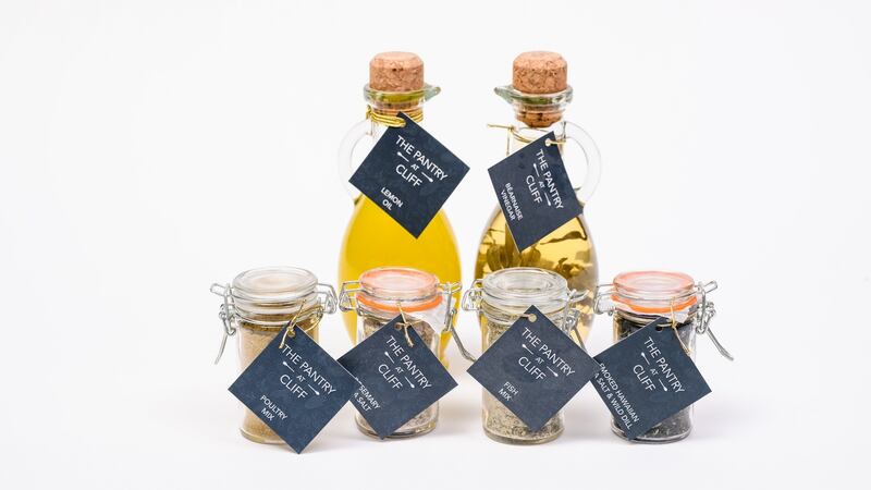 Seasoning mixes and flavoured vinegars and oils from The Pantry at Cliff at Lyons in Co Kildare