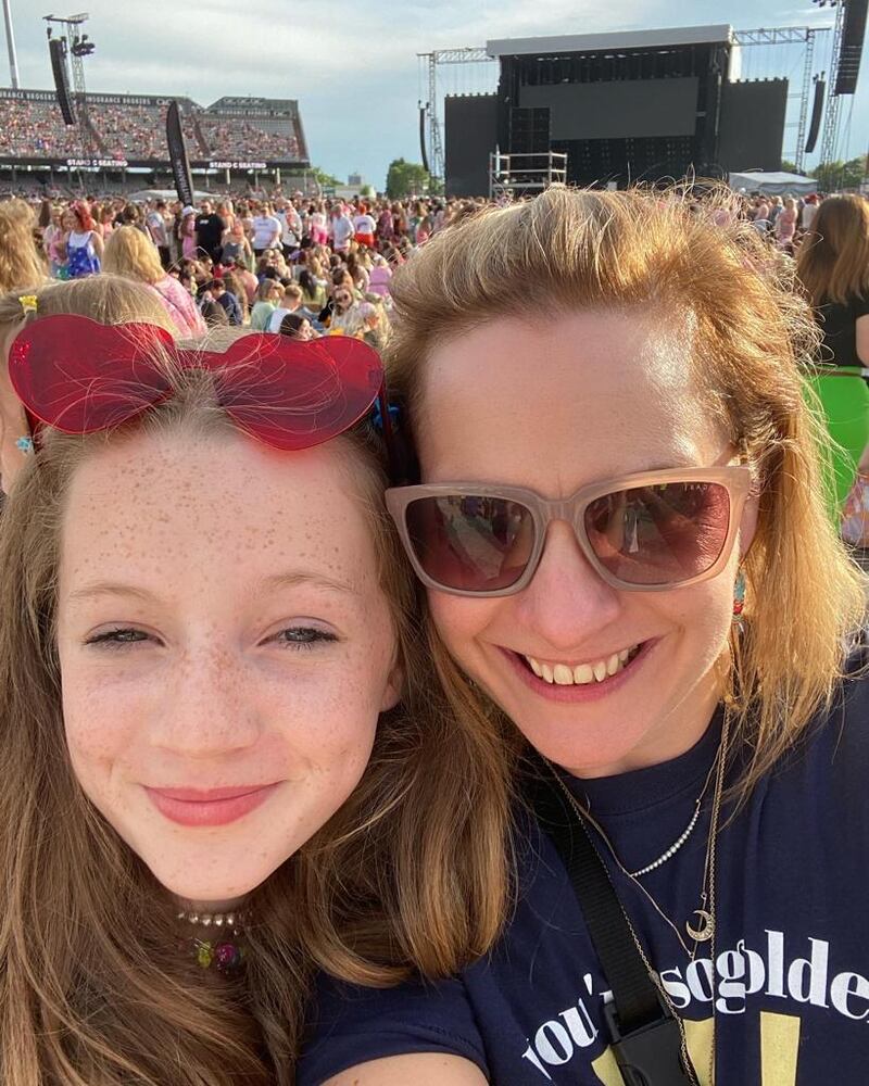 Carmel McPartland (right) and her daughter Ida (left), in June 2022 at Harry Styles’s Manchester performance. Photograph: McPartland family