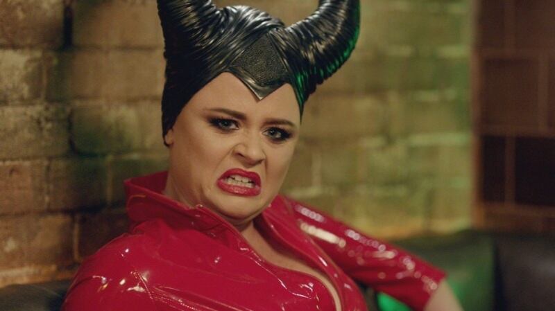 Emily Atack in character