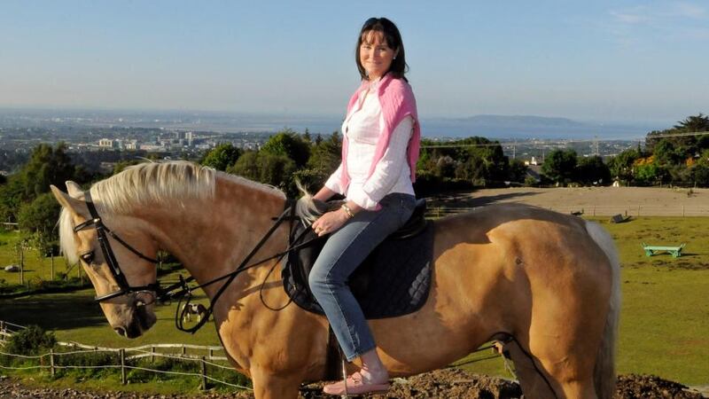Denise Cribben at the Paddocks Riding Centre in Stepaside. Photograph: Dave Meehan