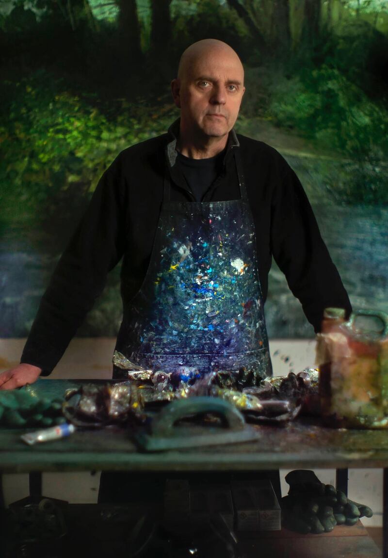 Donald Teskey in his Dublin studio