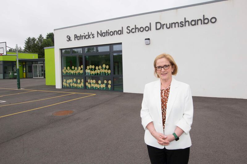 Máirín O’Keeffe (58) has decided to retire despite loving her job as principal of St Patrick’s primary school in Drumshanbo, Co Leitrim. Photograph: Brian Farrell
