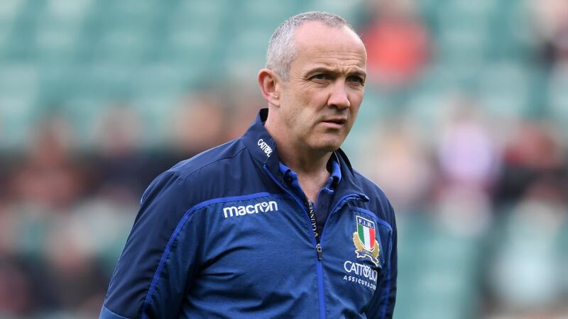 Conor O’Shea’s Italy will have their work cut out in Japan. Photograph: Laurence Griffiths/Getty