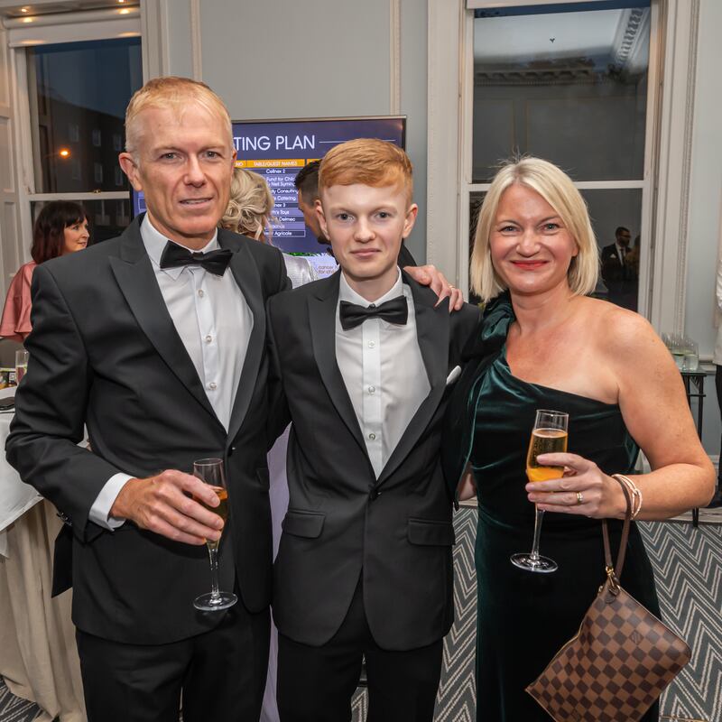 Alex McEleney with his dad and mum.
