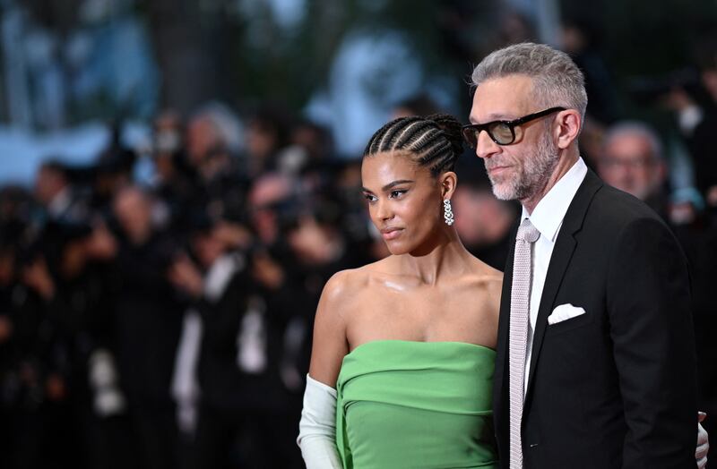 Vincent Cassel and Tina Kunakey at the Cannes film festival in 2022. Photograph: Loic Venance/AFP/Getty Images