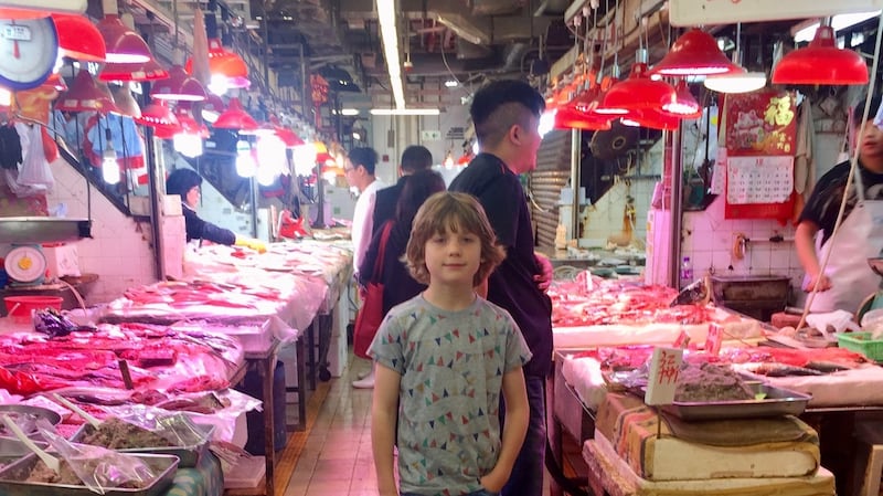 Dash McCarthy at the market.