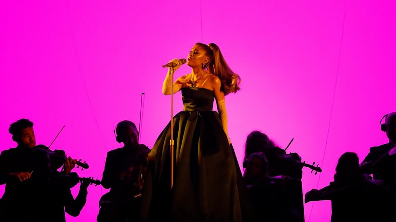 Ariana Grande performs. Photograph:  REUTERS/Mario Anzuoni