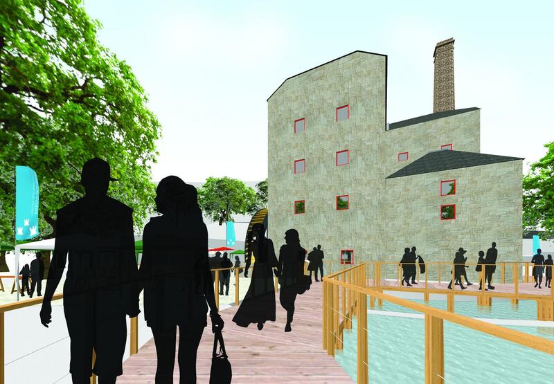 An artist’s impression of the completed attraction.