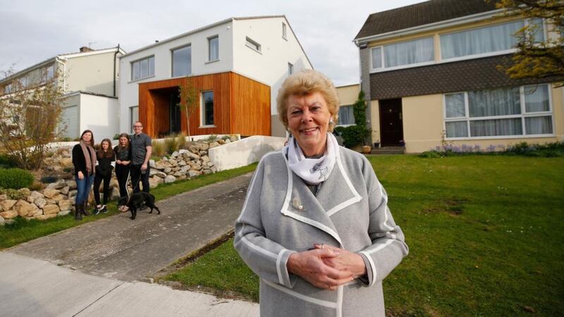 Google home: Rosalinde Lavelle, the key figure in the story, with Katy, Emma, Evie and Michael Lamb, at their homes. Photograph: Nick Bradshaw