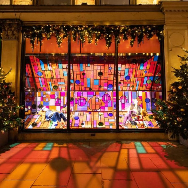 Harvey Nichols London 2021 Christmas window. Photograph: Harvey Nichols