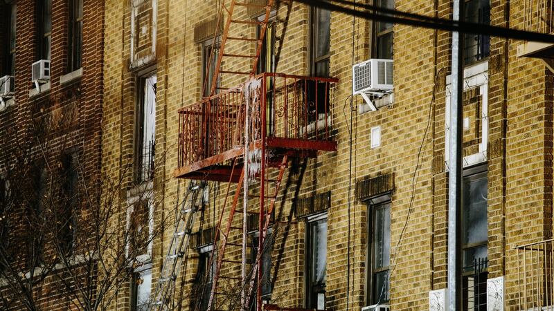 The apartment building in the Bronx where at least 12 people were killed, including a one-year-old child, after a fire broke out. Photograph: Alba Vigaray/EPA