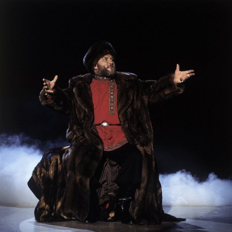 Ivan Rebroff in 1985. The singer was a stalwart German television and concert halls. Photograph: kpa/United Archives via Getty Images